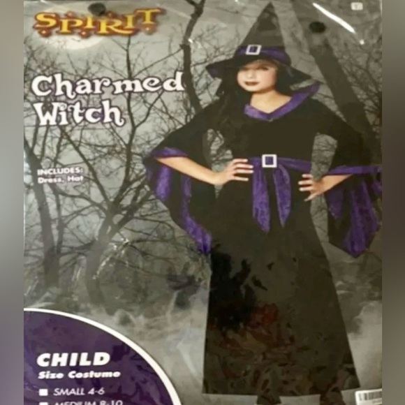 Costume dressup girls witch/vampire Spirit Halloween girls size medium - Picture 1 of 4